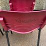 4 x Sturdy Stackable Plastic/ Metal Chairs Image 6