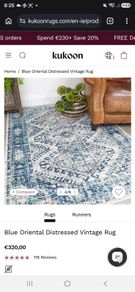 Blue Oriental Kukoon Rug