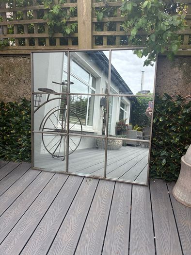 Very large indoor/outdoor mirror Rockhill Interiors