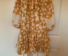 Mustard dress (XS) Brand new