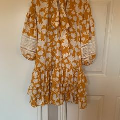Mustard dress (XS) Brand new