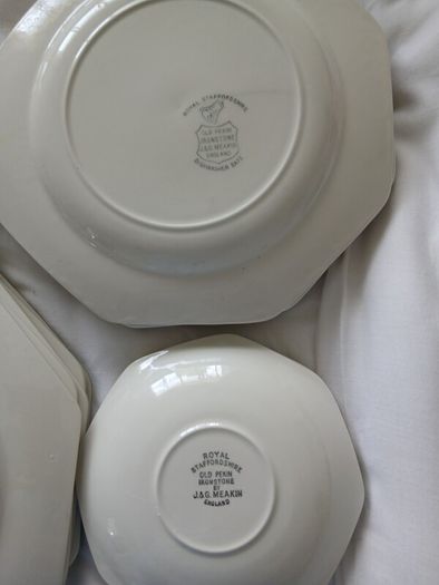 21 Royal Staffordshire  Old Pekin Blue and White Plates
