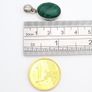 Vintage 925 Sterling Silver & Malachite Pendant Image 9
