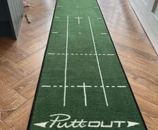 PuttOUT Pressure Trainer and putting mat