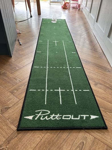 PuttOUT Pressure Trainer and putting mat