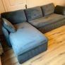 Chaise couch with storage and sofa bed Image 4