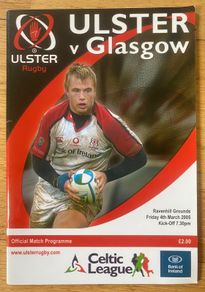 2005 Ulster v Glasgow - Celtic League Programme