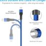 iPhone Charger Lead [Apple MFi Certified] 3M/10ft Lightning to USB Cable Nylon Braided Charging Wire Cord for iPhone 11, iPhone XR, iPhone XS Max, XS/X/8/7/6s/6/SE/iPad/iPod/AirPods - Blue Image 4