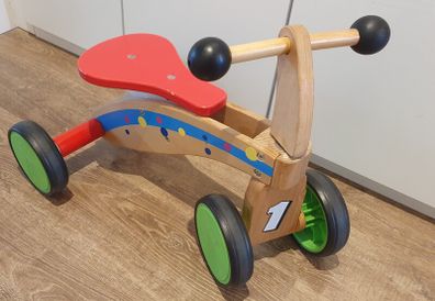 Wooden first kids bike