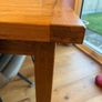 Solid oak dining table and chairs Image 4