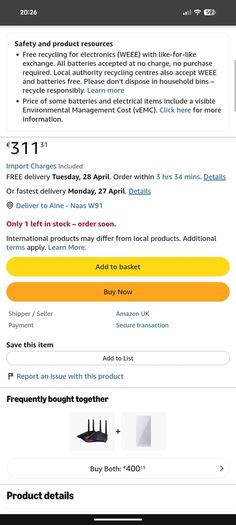 ASUS DSL-AX82U AX5400 Dual Band WiFi 6 Gaming Router DSL Modem Extendable
