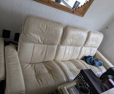 Vintage leather couch set