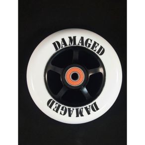 Damaged Alloy 5 Spoke Black 110mm Wheel With Abec 9 Bearings