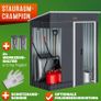 Metal Shed Weatherproof Garden Cabinet with Lockable Door Image 4