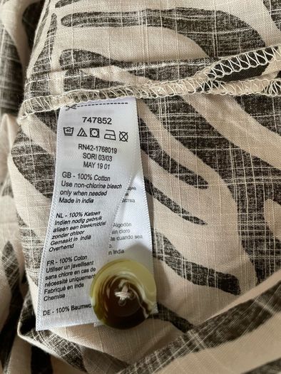 Monsoon Animal print top size 16 New