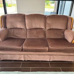 Chocolate Brown Three Seater Sofa