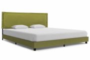 Bed Frame Green Fabric 150x200 cm
