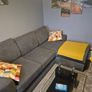 sofabed cushions throw and coffee table Image 2