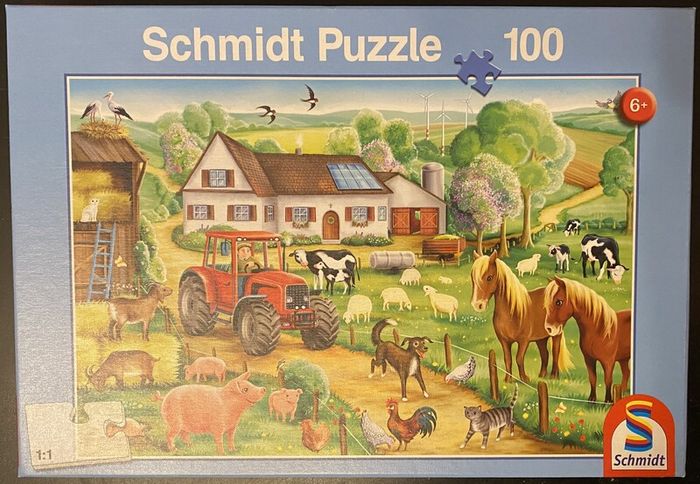 Schmidt Merry Farmyard 100 Puzzle
