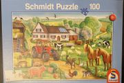 Schmidt Merry Farmyard 100 Puzzle