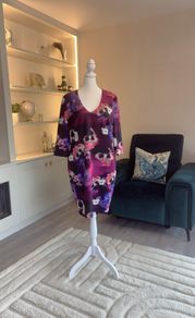 Ladies Purple and Pink Midi Dress by Nissa