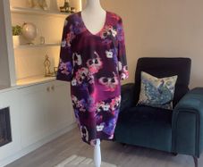 Ladies Purple and Pink Midi Dress by Nissa