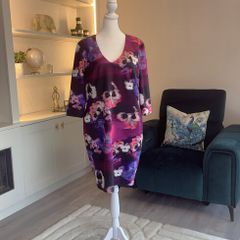 Ladies Purple and Pink Midi Dress by Nissa