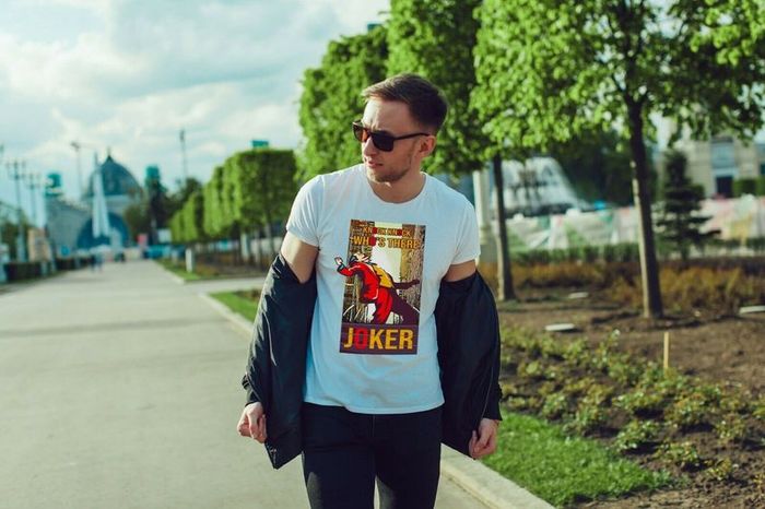Knock Knock Who's There Joker T Shirt t-shirt tee top shirt famous joker stairs t-shirt