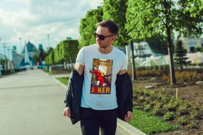 Knock Knock Who's There Joker T Shirt t-shirt tee top shirt famous joker stairs t-shirt