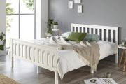 Sleek Elegant White Bed Frame Free P&amp;p (multiple Sizes)
