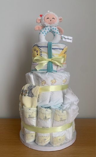 Premium Nappy Cakes for Baby shower gift or new parents.
