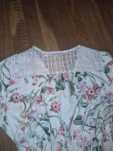 White floral dress