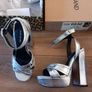 Brand New River Island Silver Platform Sandals Size UK 36 Image 9