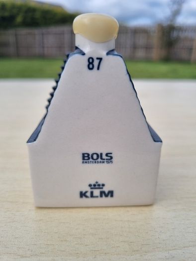 Collectible ceramic miniature of Dutch house no. 87 by KLM