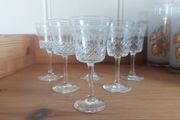 Rare Set of Six Antique Edwardian High Quality Hand-Blown, Hand-Etched and Hand-Cut Bohemian Glass Liqueur/Cordial Glasses, in the Original Pall Mall Lady Hamilton Pattern, Circa 1900