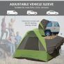 Lightweight 4-5 Person Vehicle Side Camping Tent for SUVs, CUVs, Minivans W/ Mesh Window and Door, Storage Bag, Carrying Bag Image 4