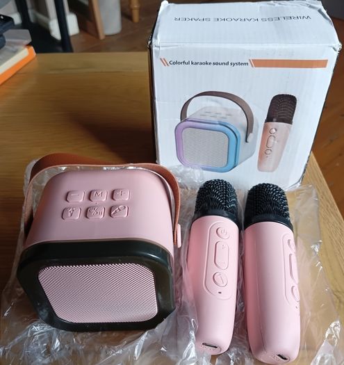 Child's Karaoke Machine &LED Light