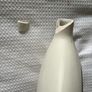 Cream black face print vase art deco abstract Image 2