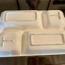 Vintage Japanese 4 Section Ceramic Serving Tray With Carrot Handles Image 7