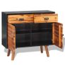 Sideboard Solid Acacia Wood 90x33.5x83 cm Image 4