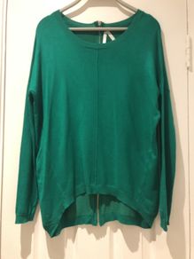 Green Jumper with Zip on back