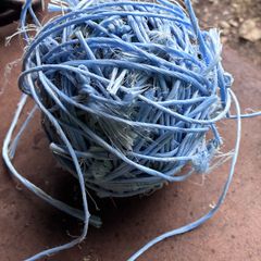 Bag of used baling twine