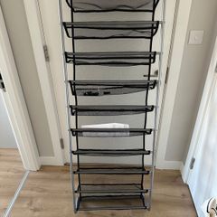 Shoe rack over the door