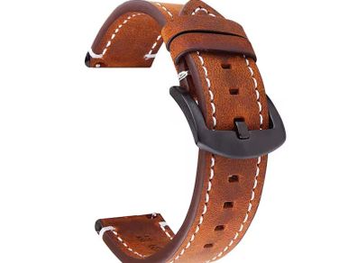 Calf leather watch band, strap 20mm