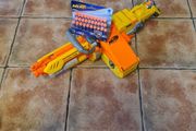 Nerf Havoc Fire Ebf-25 automatic Dart Gun + 30 Pack N -strike Darts Refill Pack