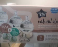 Tommee Tippee Natural Start Self-Sterilising Anti-Colic Baby Bottles Newborn Starter Set 9 Piece