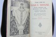 Vintage 1950s edition of "The Ideal Daily Missal" published by The Anthonian Press in Dublin.
