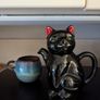 Black Cat tea pot for one Image 4