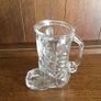 Glass boot beer glass Wild Jacks Florida Bar Mancave Image 3