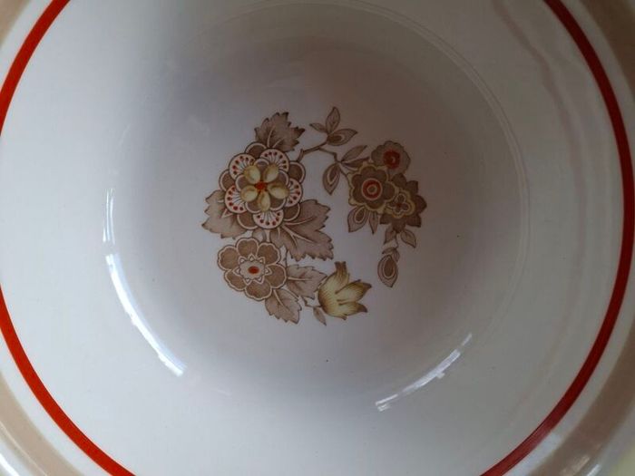 VINTAGE Large  Arklow POTTERY Bowl  With Gold Trim Arklow  POTTERY Wicklow